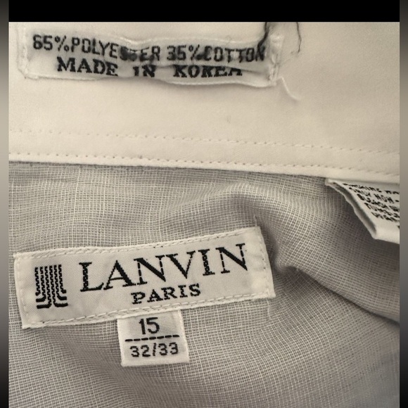 Lanvin Men’s Casual Button Down Shirt in Gray Sz M - Picture 6 of 8